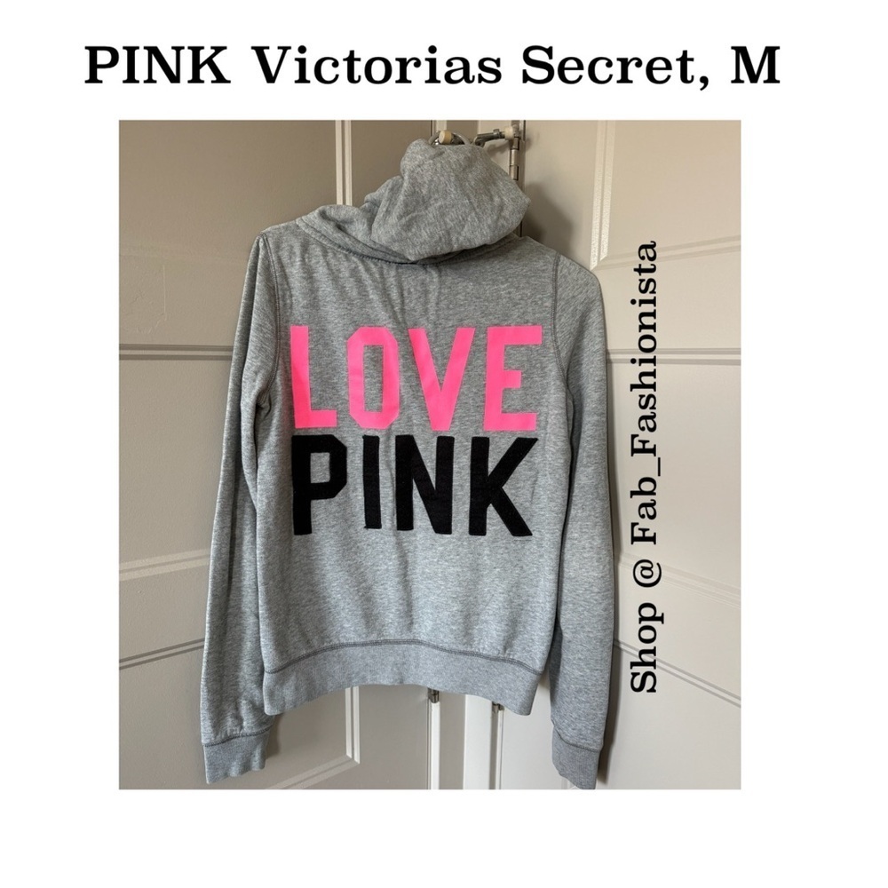 Victoria's Secret rare grey hoodie jacket size medium